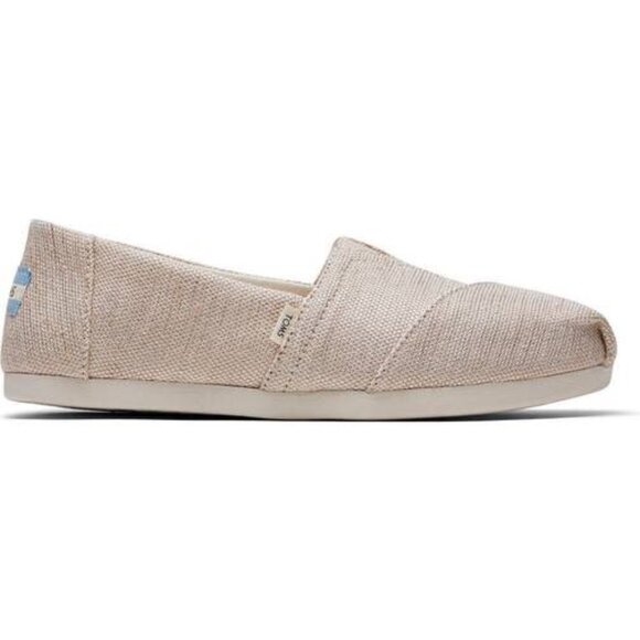Tom's Women's Classic Natural Gold Metallic Alpargata Slip-On Flats  10014487 - Picture 1 of 10